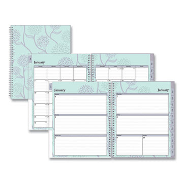 Blue Sky® Rue Du Flore Weekly-monthly Planner, Rue Du Flore Artwork, 11 X 8.5, Jade-lavender Cover, 12-month (jan To Dec): 2022 freeshipping - TVN Wholesale